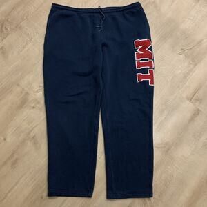 Vintage Y2K Jansport MIT Massachusetts Institute Sweatpants Men's XL Navy Blue